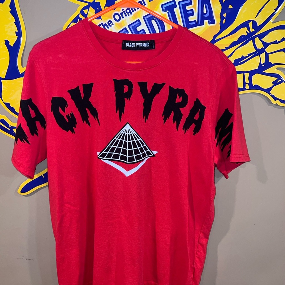 Black Pyramid Vibrant Red Tee